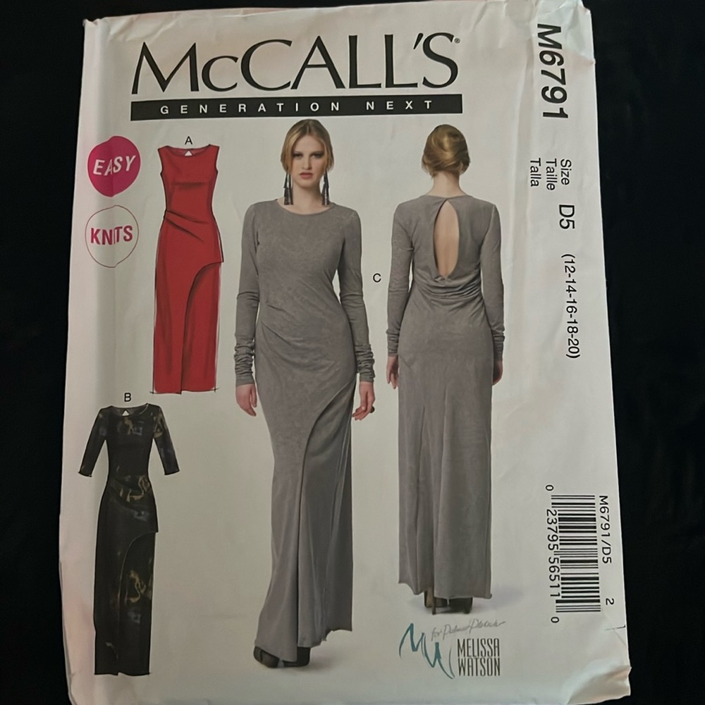 McCalls M6791 uncut dress pattern.